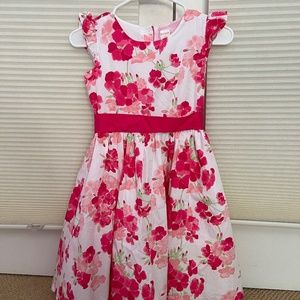Gymboree Ruffle Sleeve Floral Summer Dress sz 10